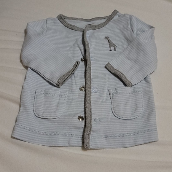 Carter's Other - blue striped giraffe top